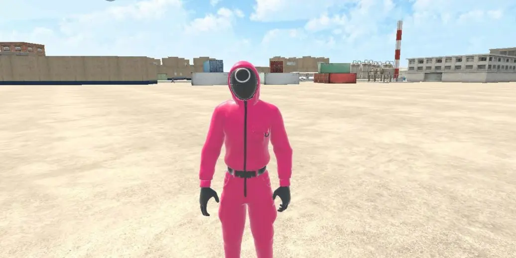 Squid Game Soldier Mod Thumbnail - Indian Bike Driving 3D